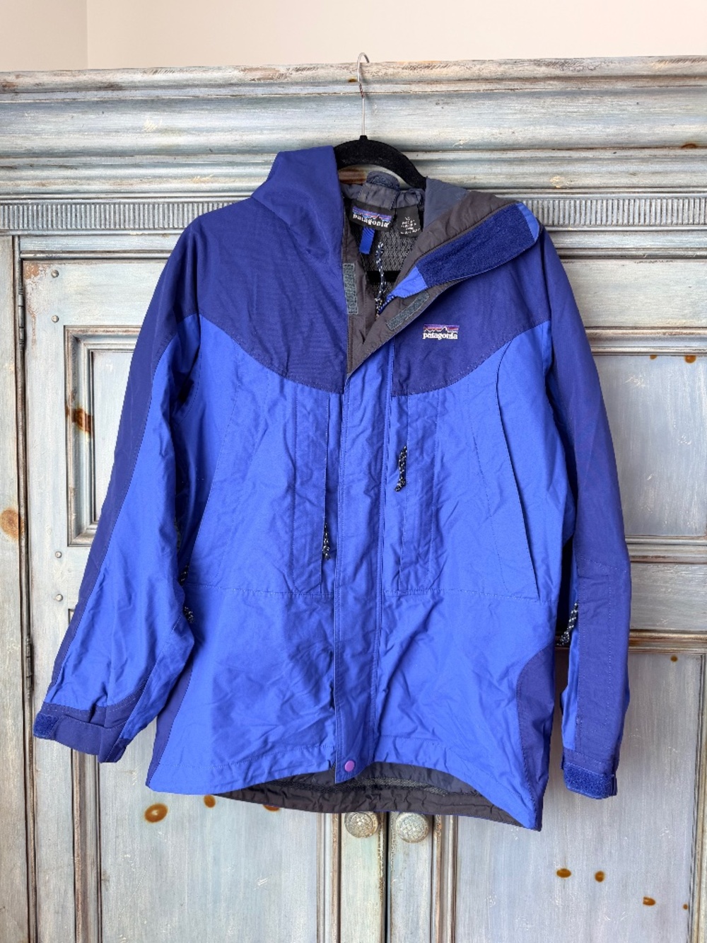 Patagonia Men's Vintage Blast Jt Ski Jacket Size XS in Two Tone Blue